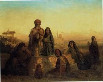 unknow artist Arab or Arabic people and life. Orientalism oil paintings 183